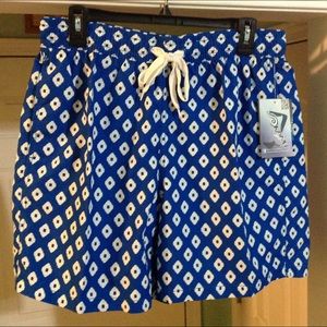 Kanu Surf Mens Swimwear Capri Swim Trunk, L, NEW